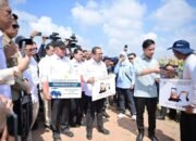 Bupati Banyuasin Askolani Panen Raya Jagung Bersama Wapres RI Gibran Rakabuming Raka