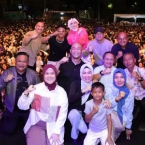 Diva Aurel Tabola Bale dan Faris Adam Stecu Stecu, Meriahkan Puncak Peringatan HUT Kota Lubuk Linggau ke-24