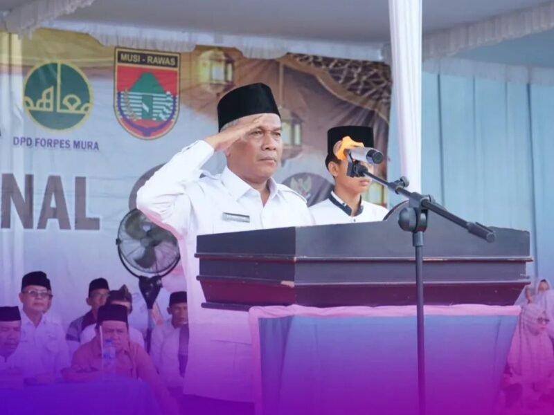 Wakil Bupati Musi Rawas, H. Suprayitno Menjadi Inspektur Upacara Peringatan Hari Santri Nasional