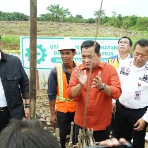 Gubernur Sumsel dan Bupati Banyuasin Lakukan Groundbreaking Pembangunan Duplikat Jembatan Tanah Kering Pulau Rimau