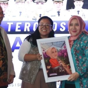 Bupati Musi Rawas Hj. Ratna Machmud Menghadiri Dialog InteraktifbMendorong Sumsel Mandiri Pangan