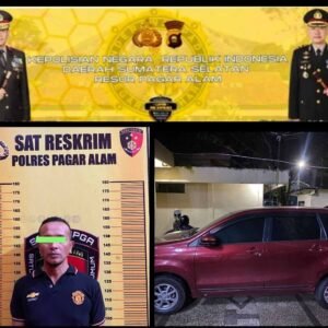 PNS Di tangkap Polres Pagar Alam Diduga Gelapkan Mobil Rental