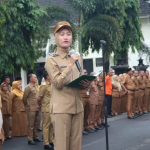 Wakil Bupati Lahat Widia Ningsih Pimpin Apel Gabungan Kepedulian Bencana