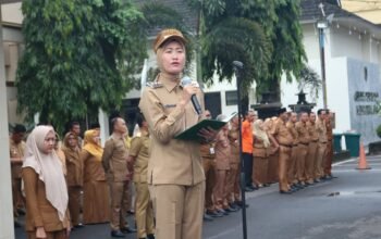 Wakil Bupati Lahat Widia Ningsih Pimpin Apel Gabungan Kepedulian Bencana