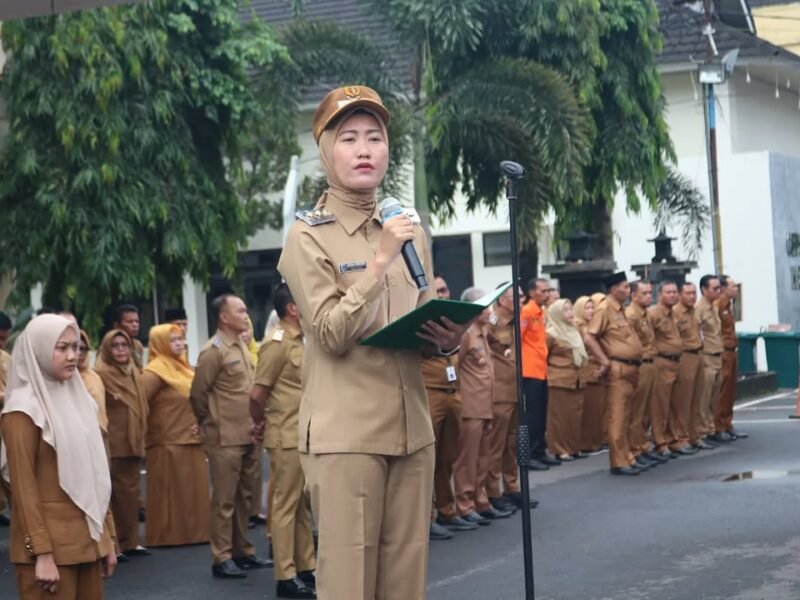 Wakil Bupati Lahat Widia Ningsih Pimpin Apel Gabungan Kepedulian Bencana