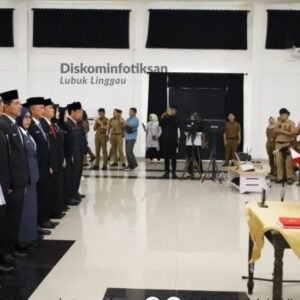 Wali Kota Lubuk Linggau H. Rachmat Hidayat Lantik 167 Pejabat