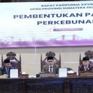 Rapat Paripurna DPRD Provinsi Sumsel Bentuk Pansus Perkebunan
