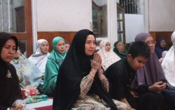 Wakil Wali Kota Pagar Alam Hj. Bertha Pimpin Safari Ramadhan ke Masjid Amalul Khoir