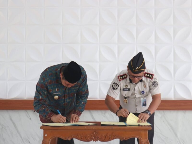 Wali Kota Pagar Alam Teken MoU Dengan Plt Kalapas kelas III Pagar Alam
