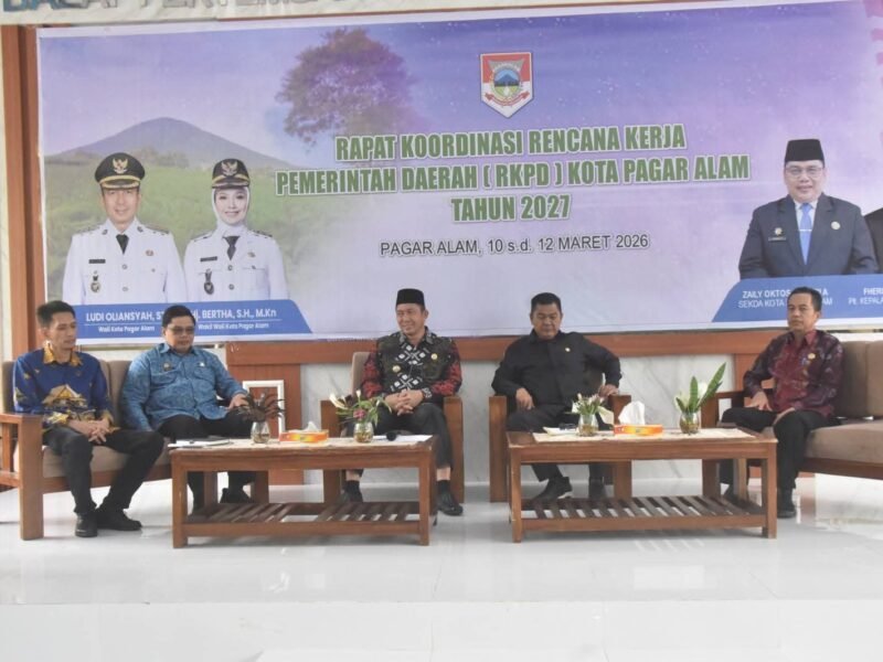 Wali Kota Ludi Oliansyah Pimpin Rapat Koordinasi Rencana Kerja Pemerintah Daerah Kota Pagar Alam Tahun 2027