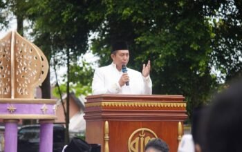 Wali Kota Ludi Oliansyah Salat Idul Fitri 1 Syawal 1447 H/2026 M di Lapangan Merdeka