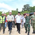 Walikota Pagar Alam Dampingi Pangdam II/Sriwijaya Tinjau Pembangunan SMA Taruna Nusantara