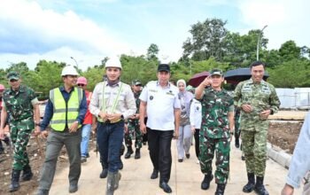 Walikota Pagar Alam Dampingi Pangdam II/Sriwijaya Tinjau Pembangunan SMA Taruna Nusantara