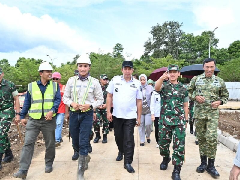 Walikota Pagar Alam Dampingi Pangdam II/Sriwijaya Tinjau Pembangunan SMA Taruna Nusantara
