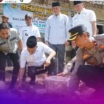 Wabup H. Suprayitno Lakukan Peletakan Batu Pertama Bedah Rumah Polres Musi Rawas Hari Bhayangkari ke-80