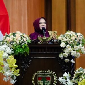 Bupati Hj. Ratna Machmud Paparkan Capaian Keberhasilan di Paripurna Istimewa HUT ke-83 Kabupaten Musi Rawas