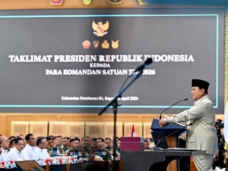Beri Taklimat Kepada 1.500 Komandan Satuan TNI, Presiden Prabowo Kobarkan Semangat Juang dan Soliditas