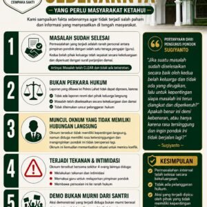 Menjaga Klaritas Informasi dan Kondusifitas Lingkungan Pondok Pesantren Darul Jannah Assidiqiyah Cempaka Sakti