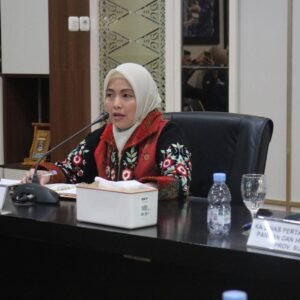 Plt. Wali Kota Pagar Alam Hj. Bertha Menerima Audiensi Dinas Pertanian Tanaman Pangan dan Hortikultura Sumsel