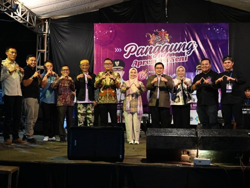 Plt. Wali Kota Pagar Alam Hj. Bertha, Resmi Membuka Gelaran Bazar Besemah Expo ke-22