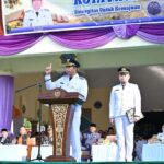 Wali Kota Ludi Oliansyah Pimpin Upacara Pimpin Upacara HUT ke-25 Kota Pagar Alam Ulang Tahun Perak