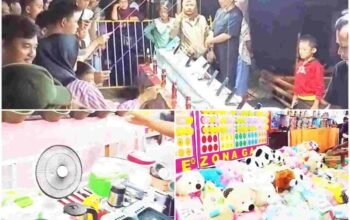 Pasar Malam Lahat Diduga Terdapat Permainan Mengandung Unsur Perjudian