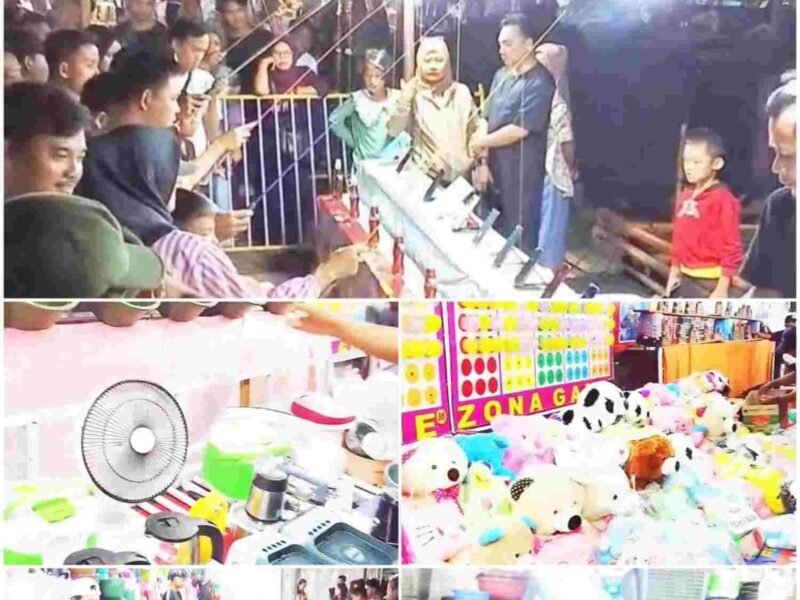 Pasar Malam Lahat Diduga Terdapat Permainan Mengandung Unsur Perjudian