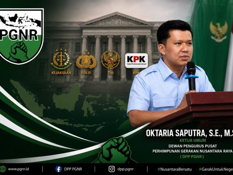 DPP PGNR: Negara Tidak Boleh Memberi Ruang Bagi Erosi Kepercayaan Publik Terhadap Penegakan Hukum