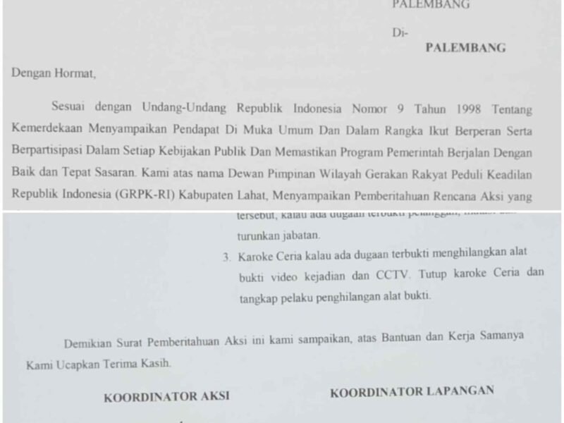 Desak Polda Sumsel Ambil Alih Penanganan Kasus Penganiayaan Wartawan di Lahat, Aliansi LSM dan Media Akan Aksi