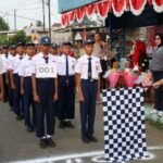 Wakil Wali Kota Lubuk linggau Lepas Lomba Gerak Jalan Tingkat SMP/MTs Meriahkan HUT ke-81 RI