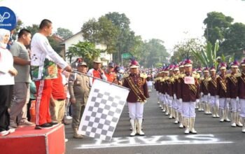 Pelepasan Lomba Gerak Jalan Tingkat SD dan MI se-Kota Pagar Alam