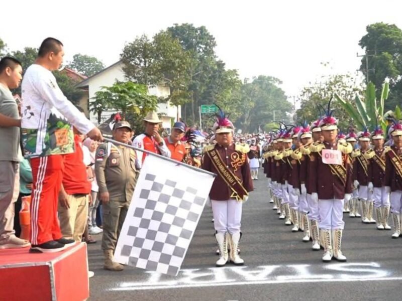 Pelepasan Lomba Gerak Jalan Tingkat SD dan MI se-Kota Pagar Alam