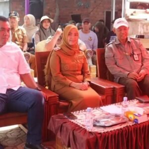 Wakil Wali Kota Pagar Alam Hj. Bertha, Mengikuti Zoom Meeting Gerakan Tanam Padi Serempak OPLAH