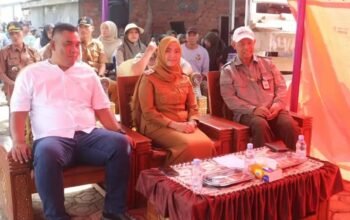 Wakil Wali Kota Pagar Alam Hj. Bertha, Mengikuti Zoom Meeting Gerakan Tanam Padi Serempak OPLAH