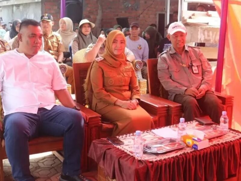 Wakil Wali Kota Pagar Alam Hj. Bertha, Mengikuti Zoom Meeting Gerakan Tanam Padi Serempak OPLAH