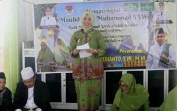 Wakil Wali Kota Pagar Alam, Hj. Bertha Hadiri Peringatan Maulid Nabi Muhammad SAW